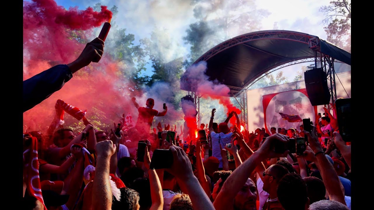 Kyiv: Liverpool fans at the 2018 Champions League final.