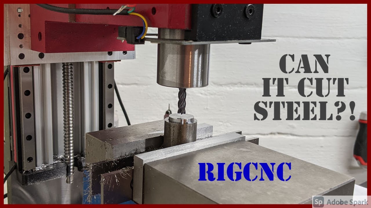 RIGCNC-DIY VMC Cutting Steel