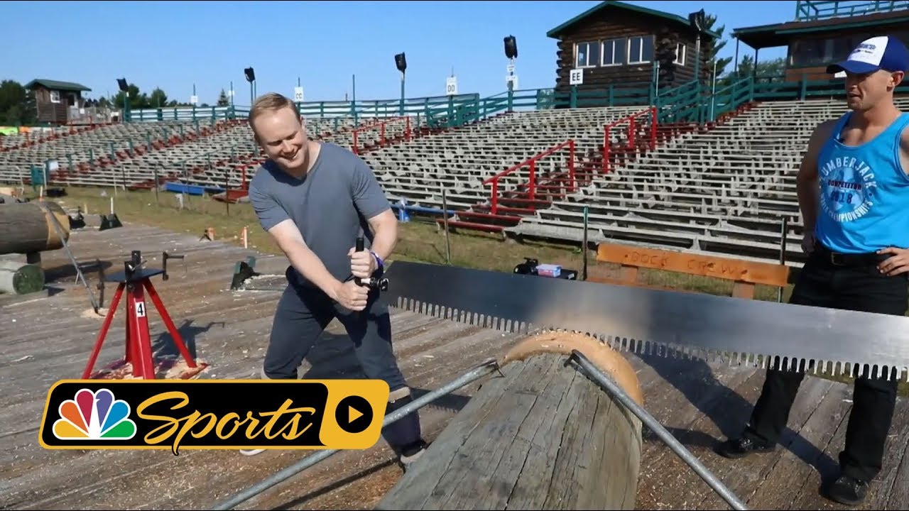 Average guy fails miserably at 2018 Lumberjack World Championships I NBC Sports