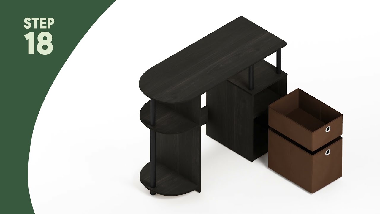 How to Assemble Furinno Multipurpose Desk, 15111