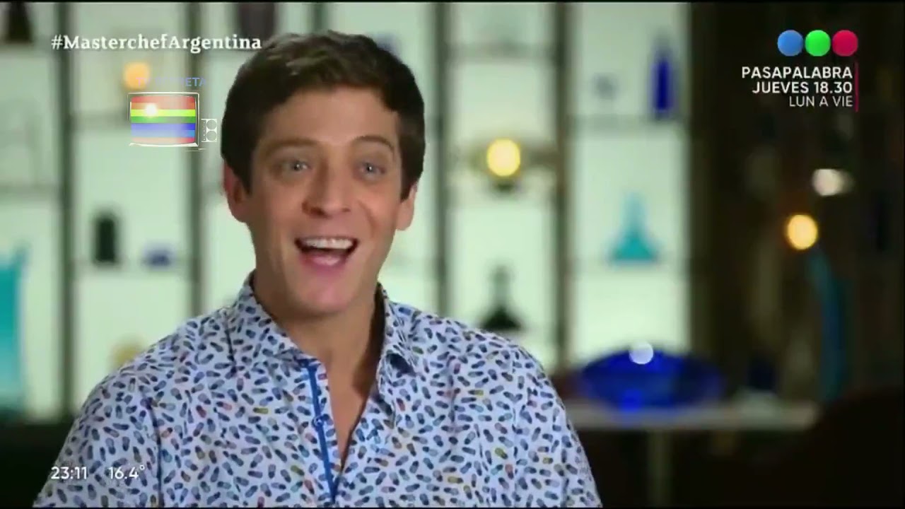 Damian Betular queriendo agarrar a Gaston Dalmau por no usar el cuchillo Masterchercheff Argentina