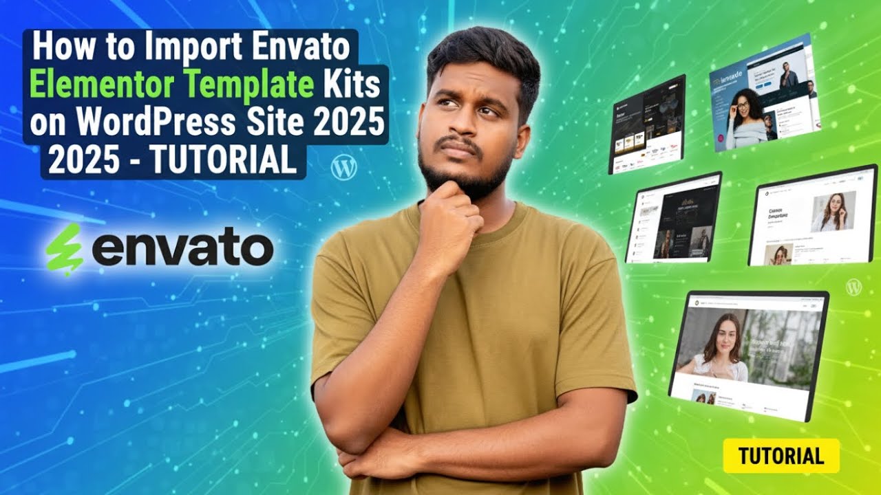 How To Import Envato Elements Elementor Template Kits On Wordpress Site 2025-TUTORIAL