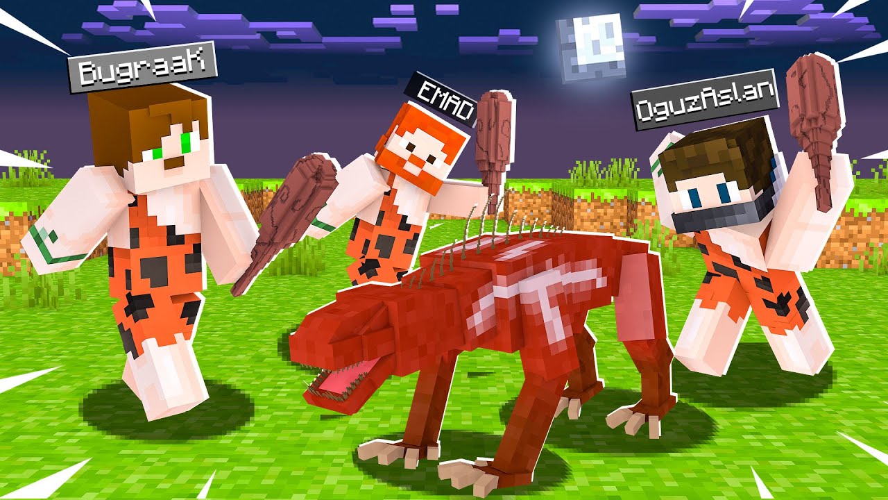 MAĞARA ADAMLARI AVLANIYOR - Minecraft MağaraCraft #3