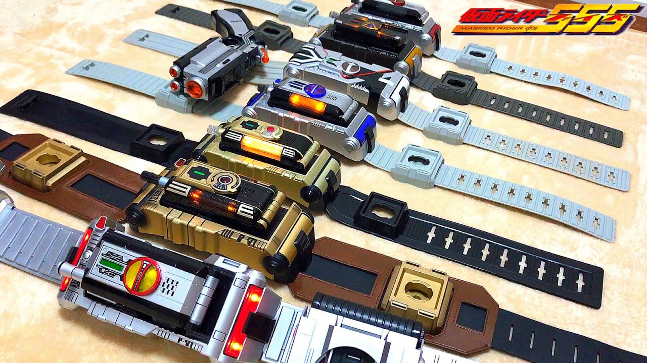 【チャンネル登録者数90,000人記念!!】仮面ライダー555 全変身ベルト ファイズ カイザ デルタ サイガ オーガ 音声 kamen rider faiz all henshin belt