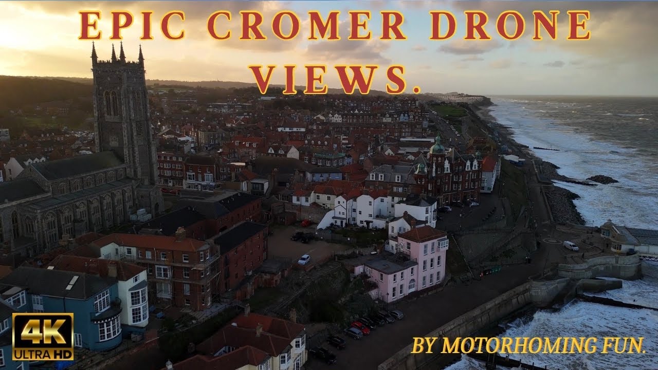 Epic Cromer Drone Views | Sunset Waves, Pier & Town in Stunning 4K