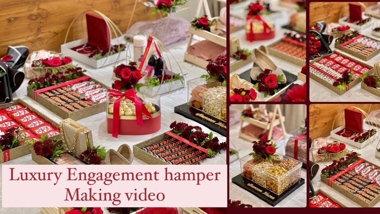 Luxury engagement hamper making video | Malayalam | kraft area