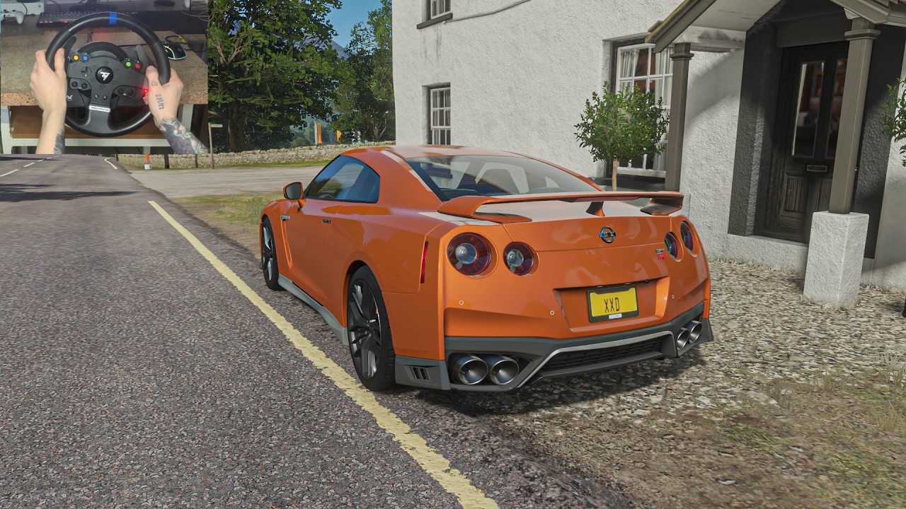 Nissan GTR R35 2017 | Forza Horizon 4 Steering Wheel Gameplay