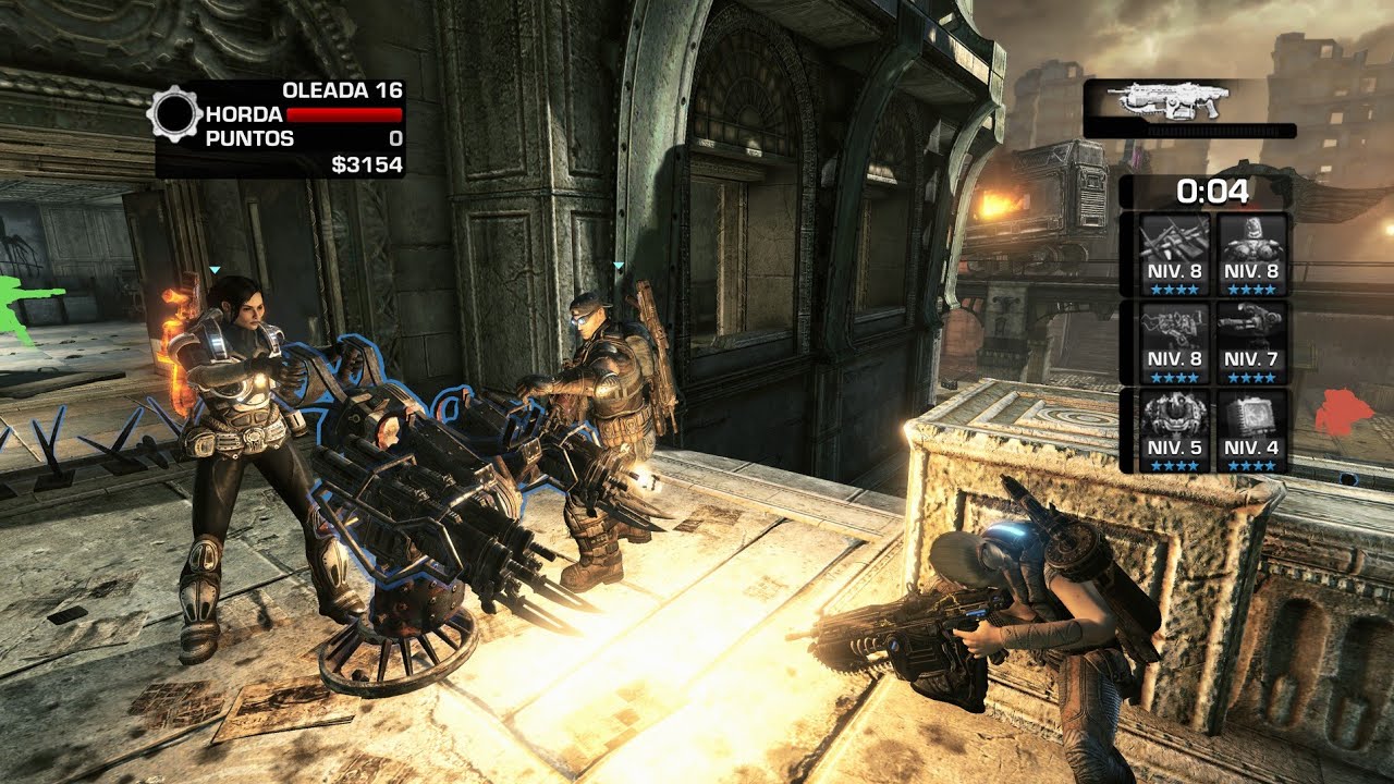 Gears Of War 3 últimas 10 oleadas de horda en 