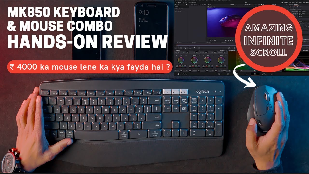 Logitech MK850  Keyboard, Triathlon M 720 Mouse Combo REVIEW