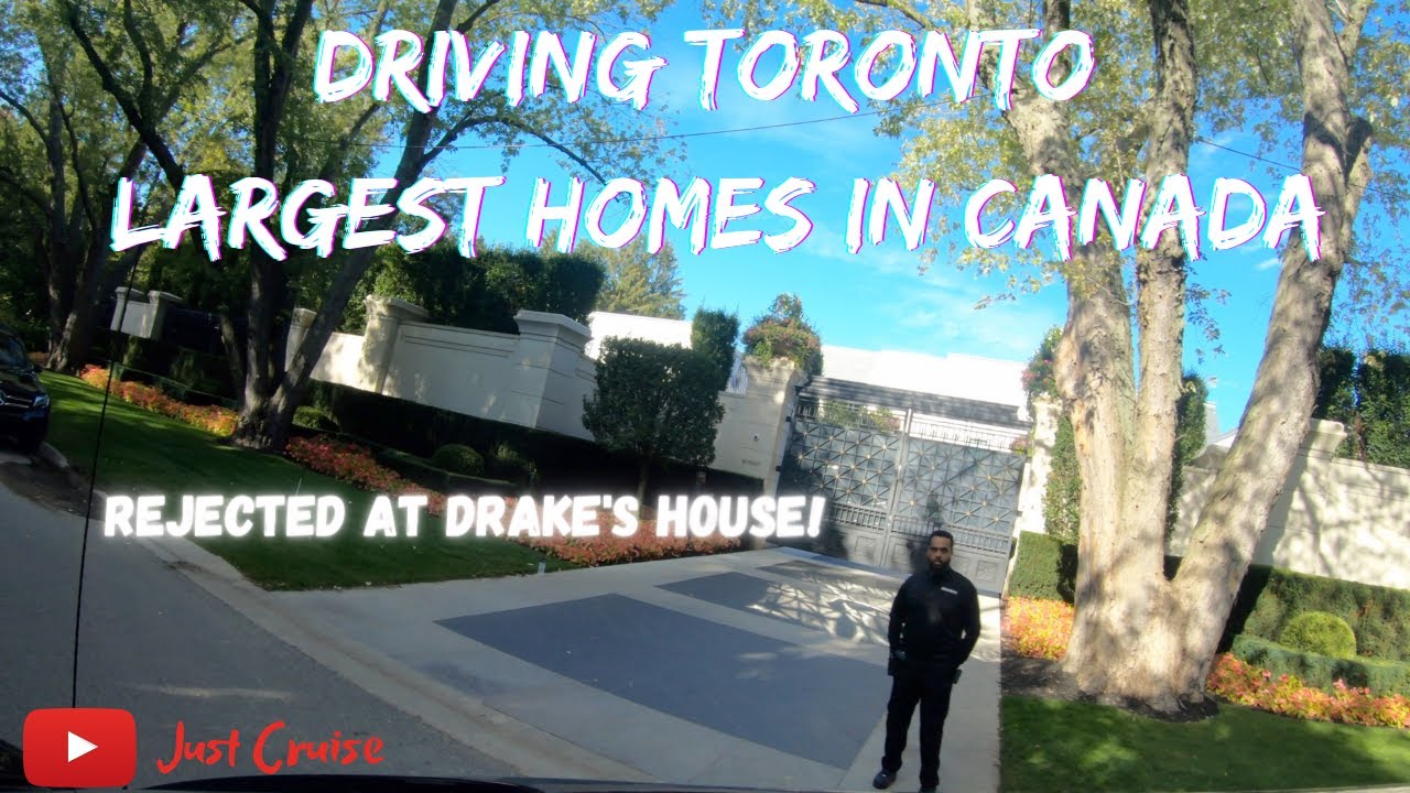 Driving through Canada's multi-million dollar neighbourhood and getting rejected at Drake's house!!!