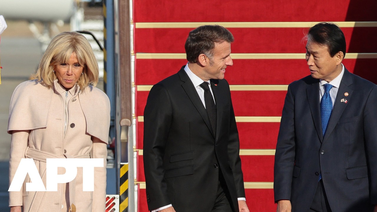 Macron Lands in South Korea for Talks with Lee Jae Myung on AI, Trade & Nuclear Cooperation | APT