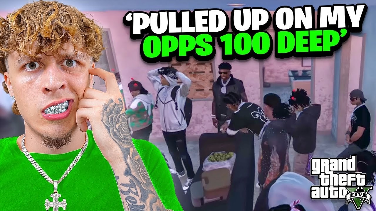 Shvfty Pulls Up On His Opps 100 DEEP In GTA RP.. (INSANE)