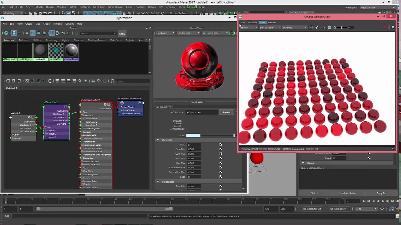 Short Maya Technique - aiColorJitter Mtoa Tutorial