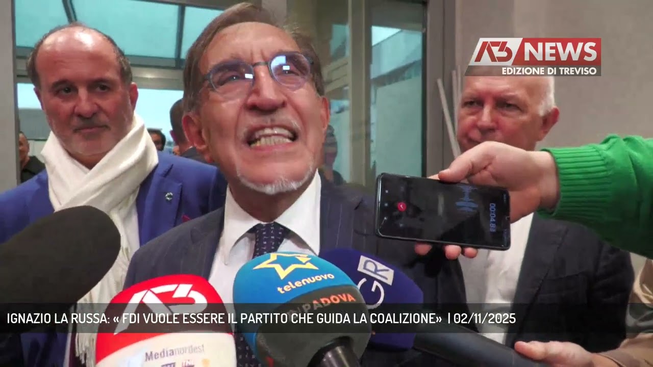 IGNAZIO LA RUSSA: &laquo; FDI VUOLE ESSERE IL PARTITO CHE GUIDA LA COALIZIONE&raquo;  | 02/11/2025