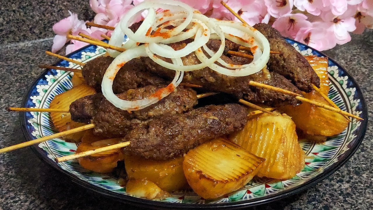 Уй шароитида Мехмонбоп  Киймали Кабоб тайёрлаш! Сочный ЛЮЛЯ КЕБАБ! 