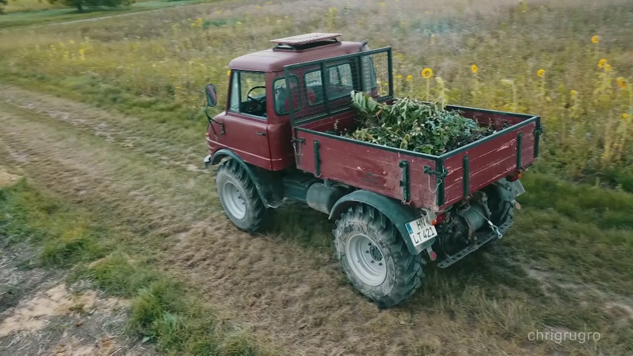 Unimog 421 aus der Luft