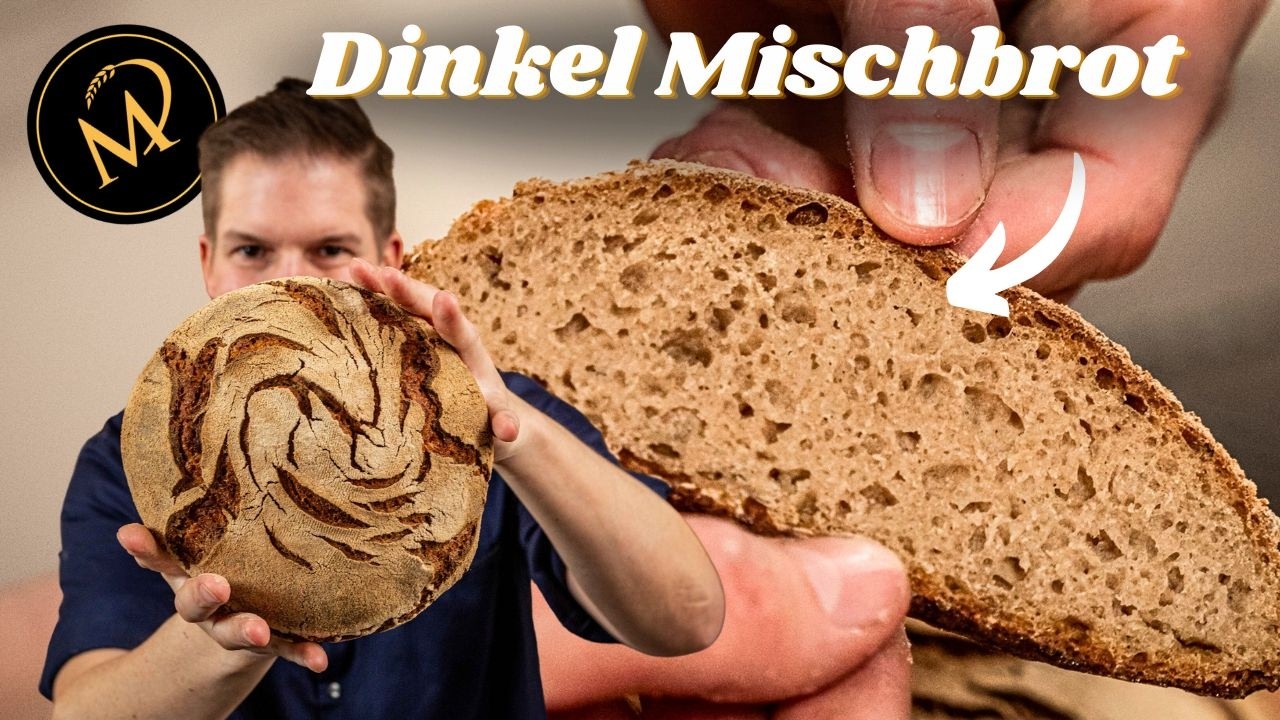 Saftiges Dinkel Mischbrot -  Rustikales Dinkel-Roggenbrot mit Sauerteig