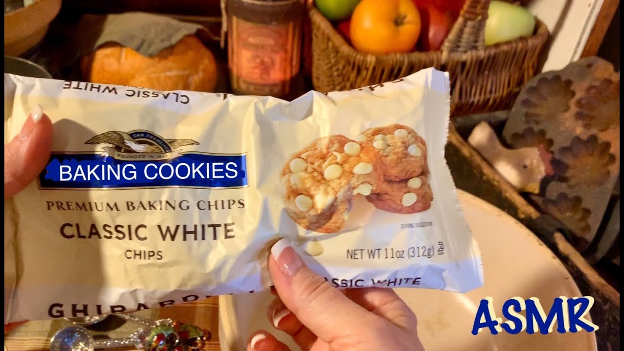 ASMR Baking cookies (No Talking) Some birds, rain, church bells 32:43 & on (no soft spoken version)