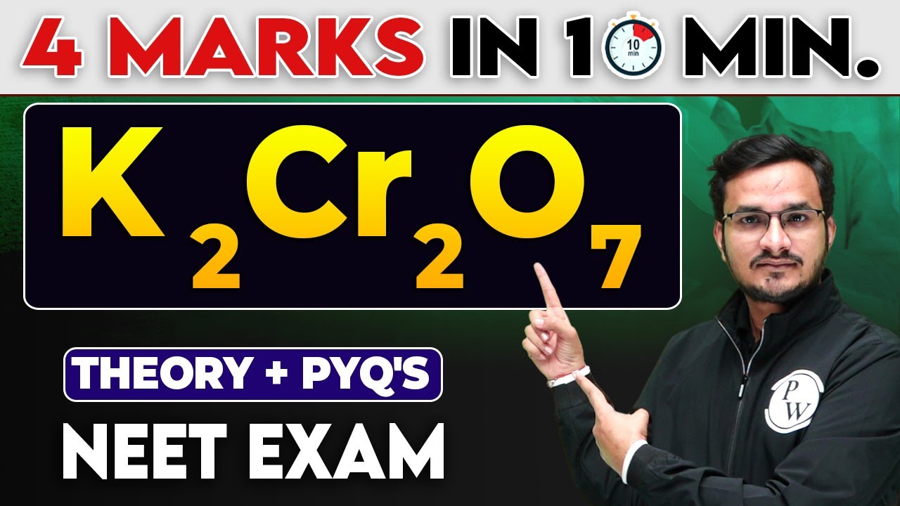 K2Cr2O7 || 4 Marks in 10 Minutes For NEET Exam
