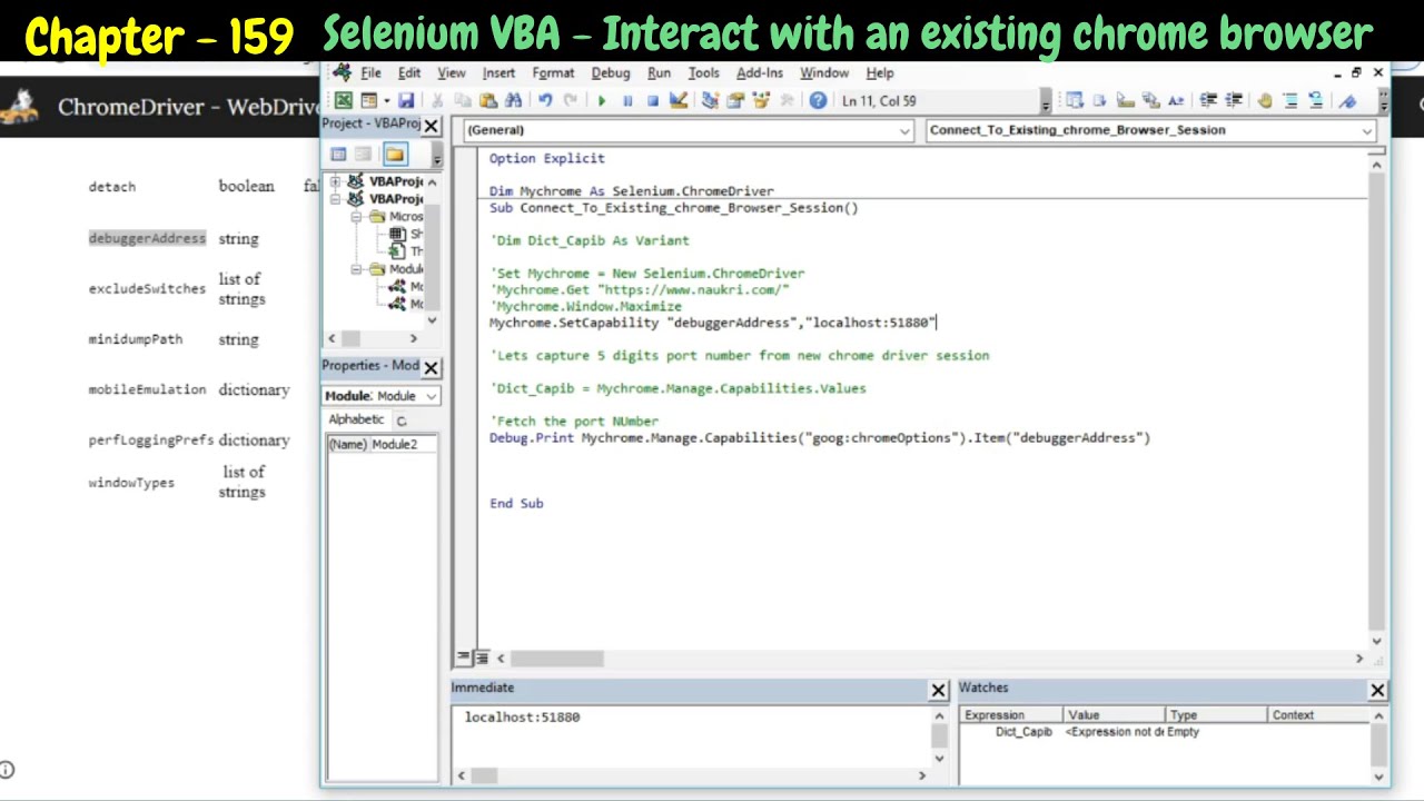 Selenium VBA - How do I interact with an existing browser session