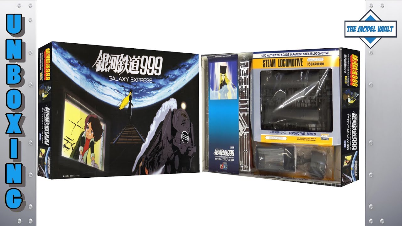 Galaxy Express 999 1/50 Scale Styrene Micro Ace Kit UNBOXING