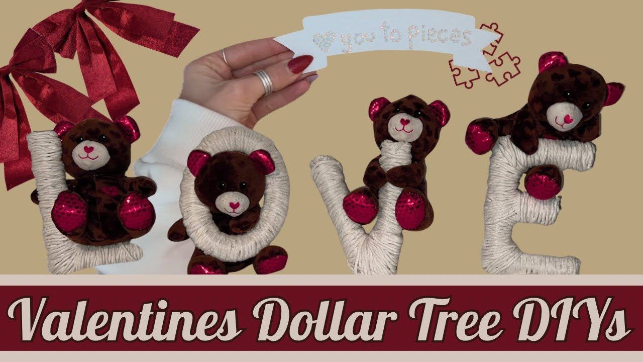 Valentine Home Decor DIYs from Dollar Tree items 