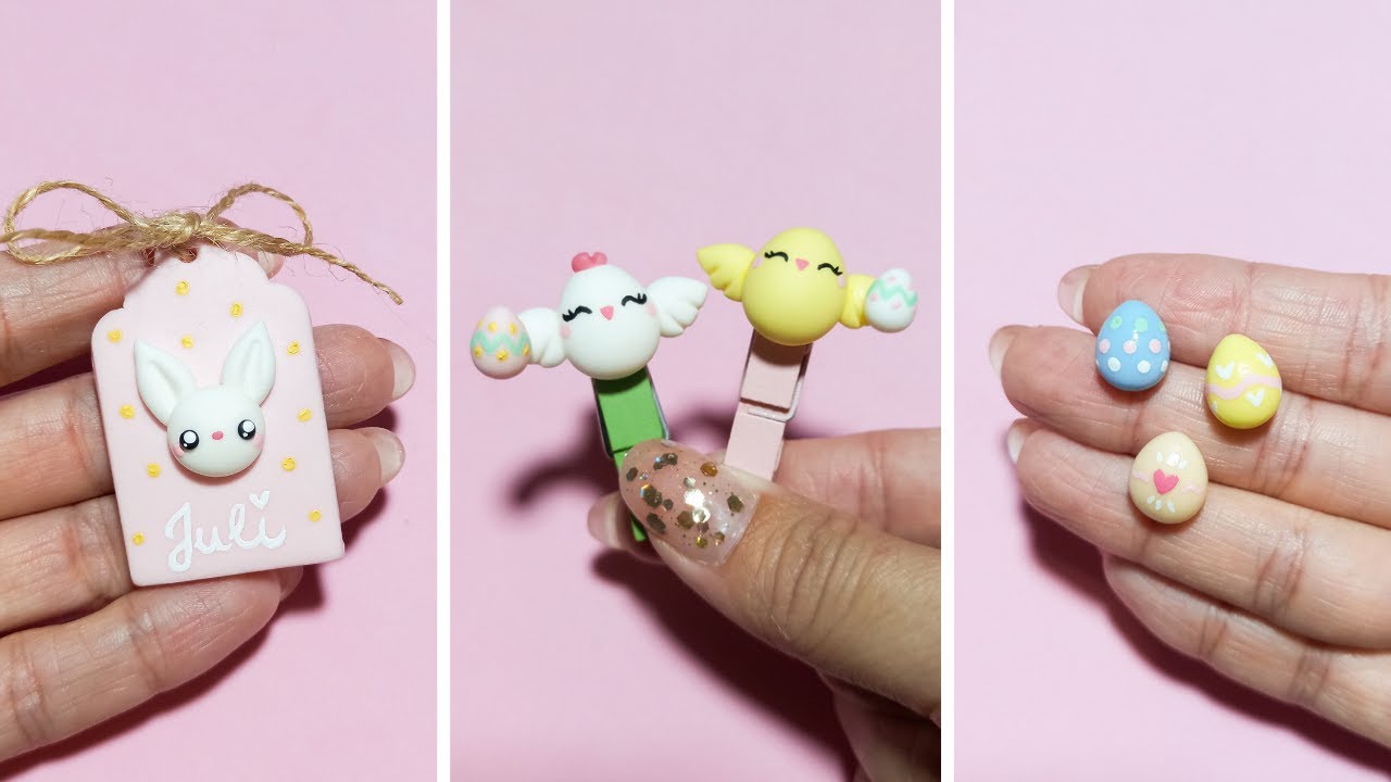 TUTORIAL PASCUA - HUEVO, CONEJO y POLLITO de porcelana fría