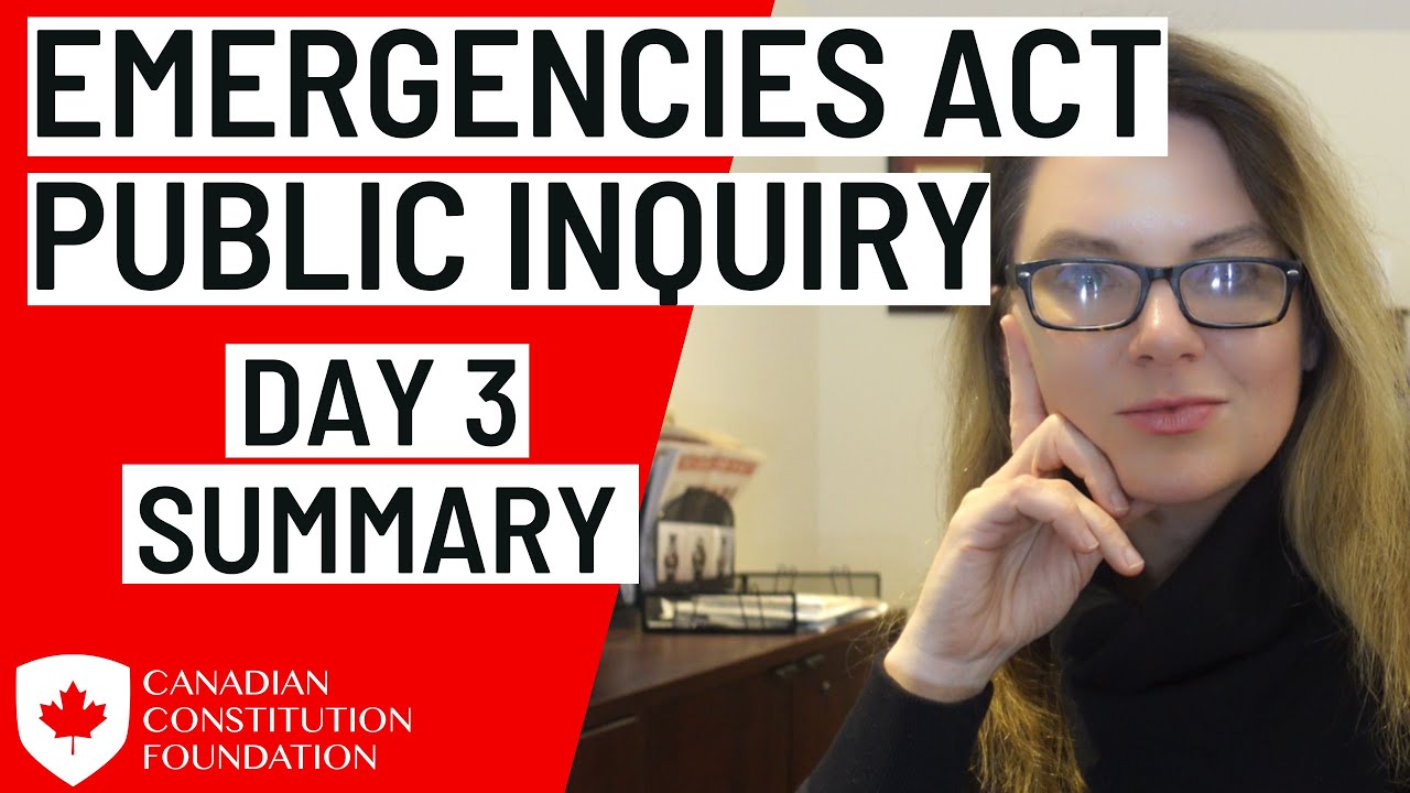Public Order Emergency Commission - Day 3 of Hearings