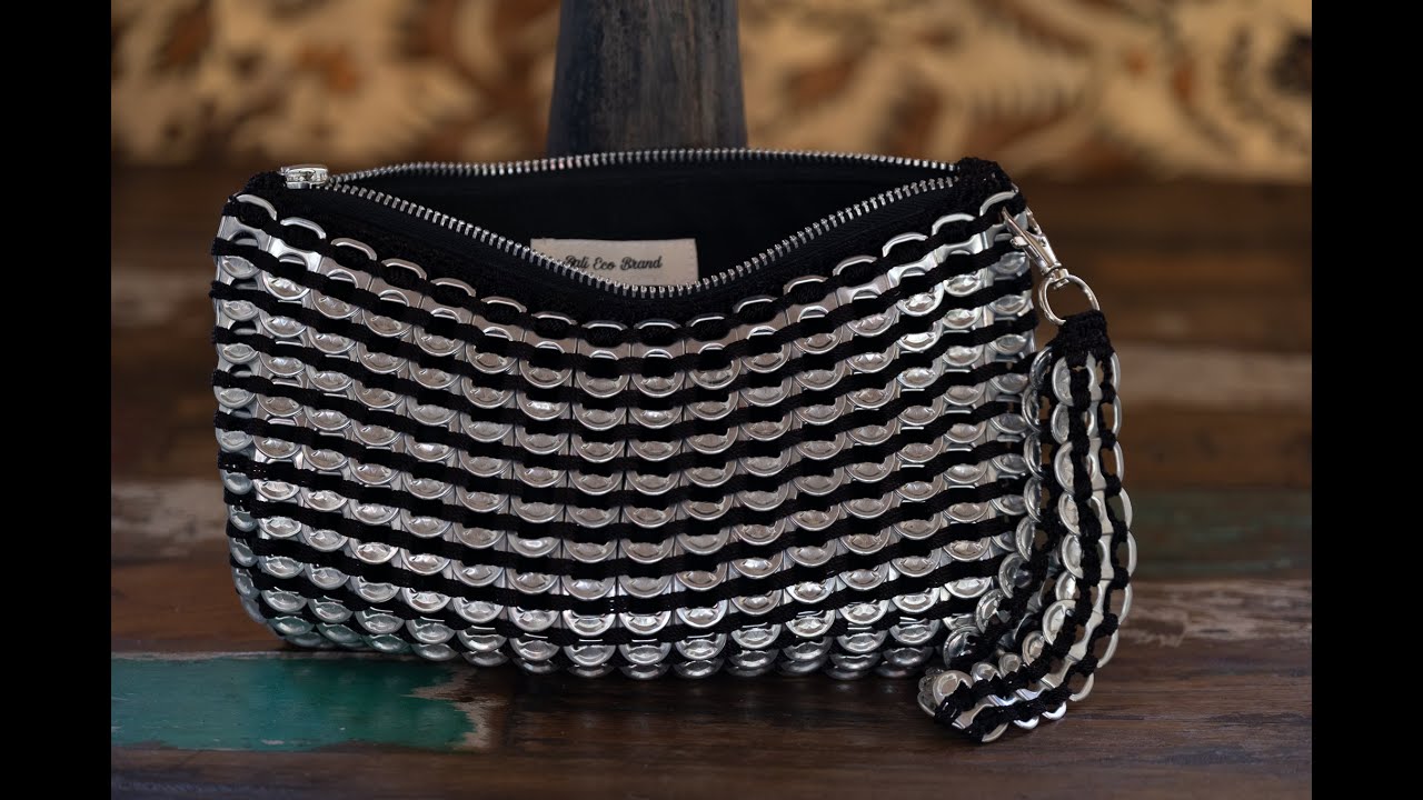 Bags made from recycled pop tabs