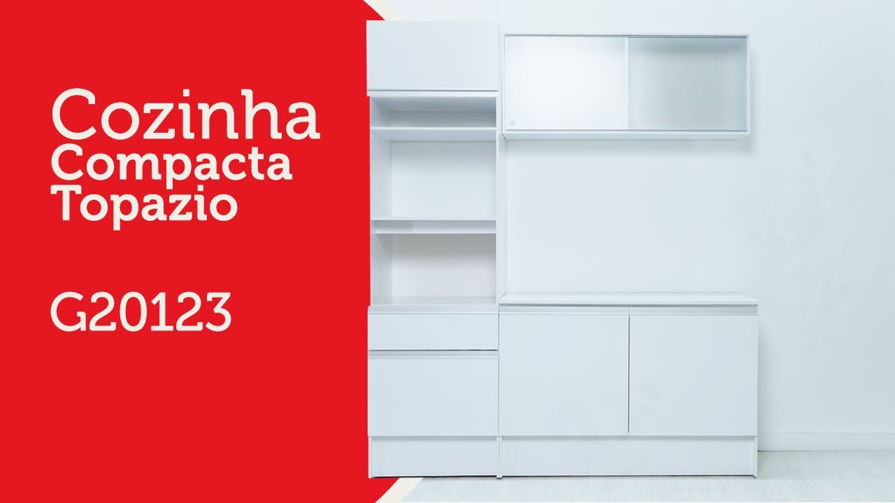 Montagem Cozinha Compacta Topazio G20123 | Madesa Móveis
