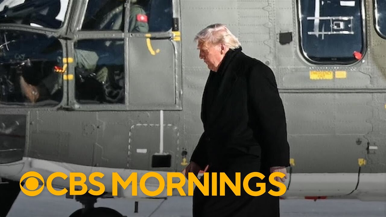 Trump arrives in Davos after Air Force One turned around due to 