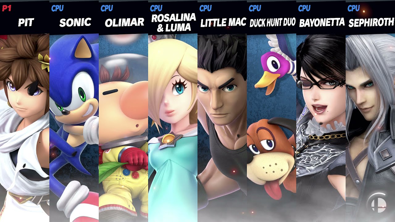 Super Smash Bros Ultimate Star & Screen KO: Lightweight Characters 3