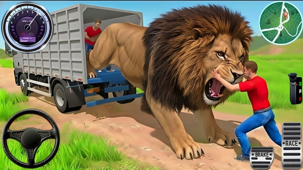 Wild Animals Transport Truck 3D - Real Cargo Animal Transport Driving - Android GamePlay