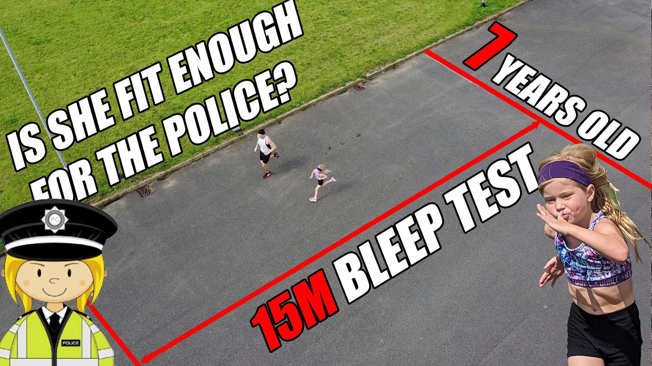 7 Year Old Attempts Bleep Fitness Test - Can she achieve Police fitness requirements?