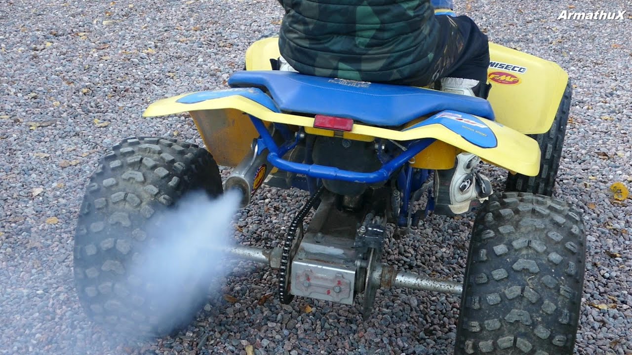 Suzuki LT500R 2-Stroke QuadRacer - Coldstart & Test Riding (Raw)