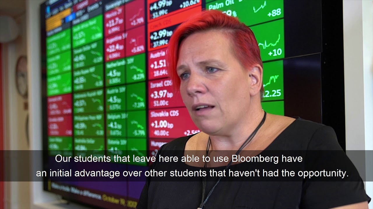 The Bloomberg Trading Room at De Montfort University
