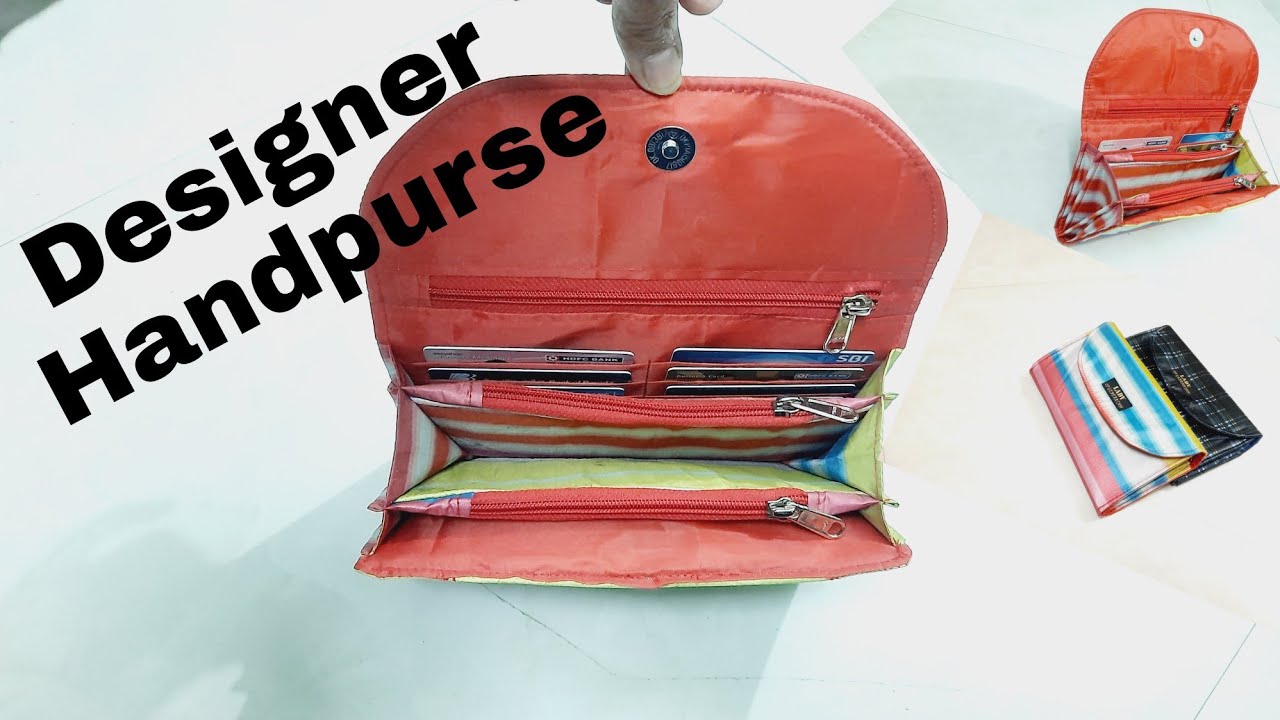 DIY: Designer Handpurse No. 23,With Lots Of Pockets By Anamika Mishra...