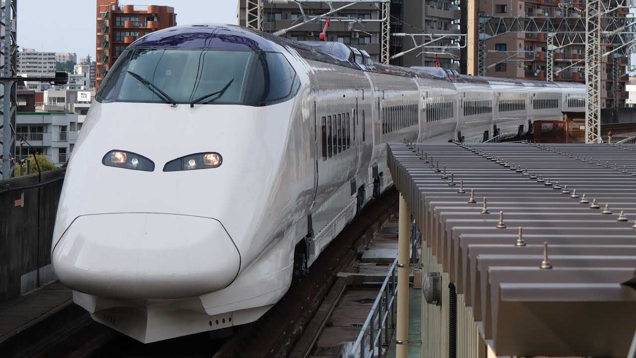 【4K高画質】インド譲渡用仕様のE3登場！【E3系L67編成 仙台出場試運転（全検明け北上試運転）復路】E3系2000番台ｶﾀL67編成（白色塗装）が仙台駅⑪に到着！（試7942B）2025.5.27