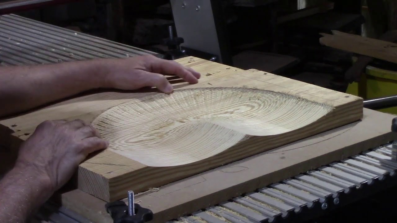 CNC Carving of a Chair seat