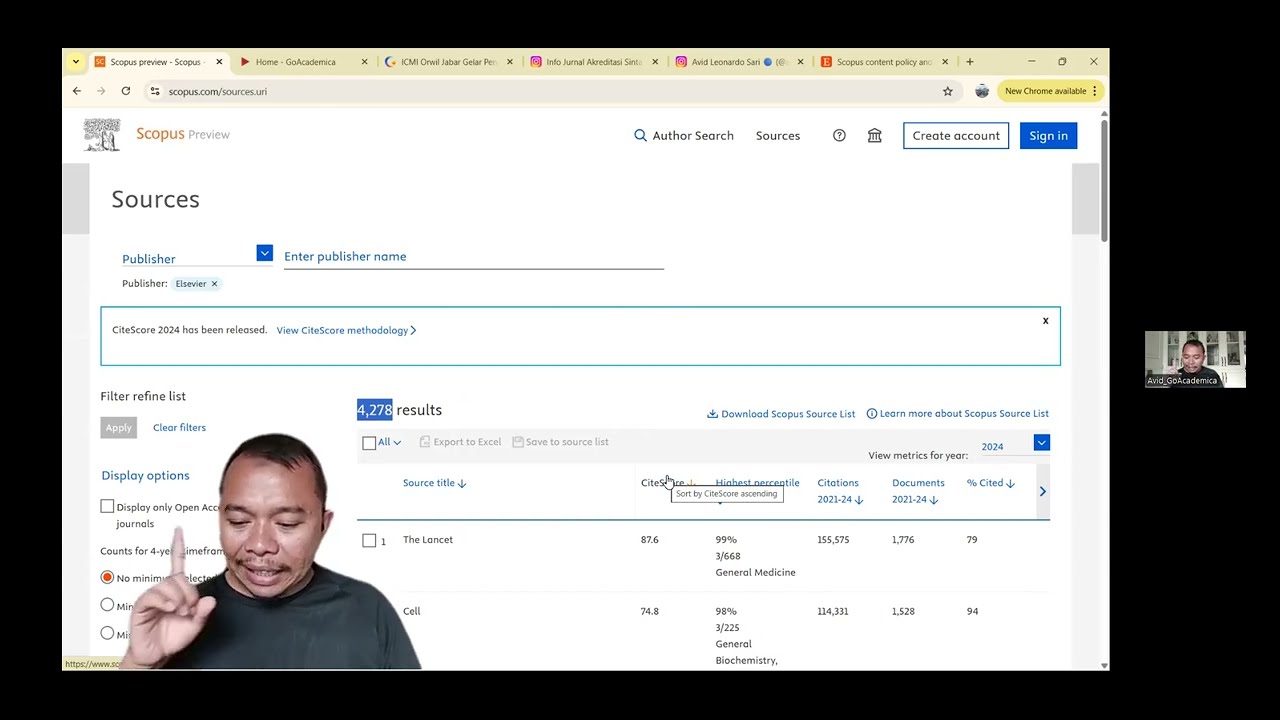 PENJELASAN INDEX & DISCONTINUED SCOPUS | Goacademica