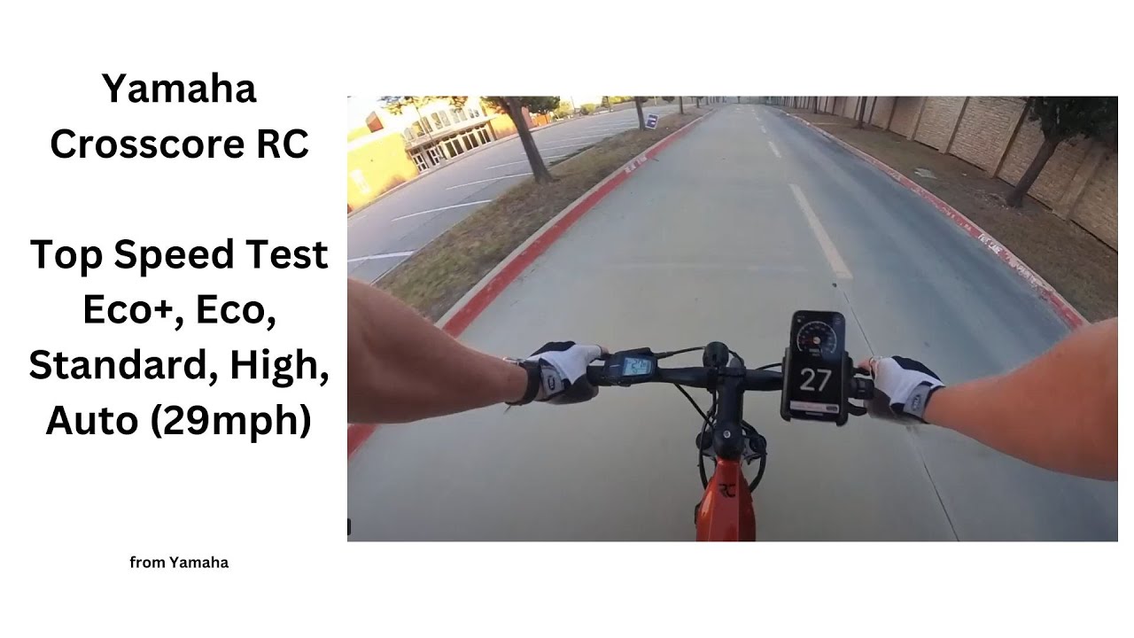Yamaha Crosscore RC Top Speed Test in Eco+ | Eco | Standard | High | Auto