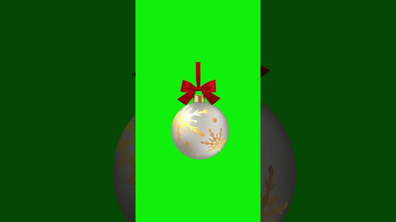 Green Screen Christmas Decorations Animation Video #shorts #short #greenscreen