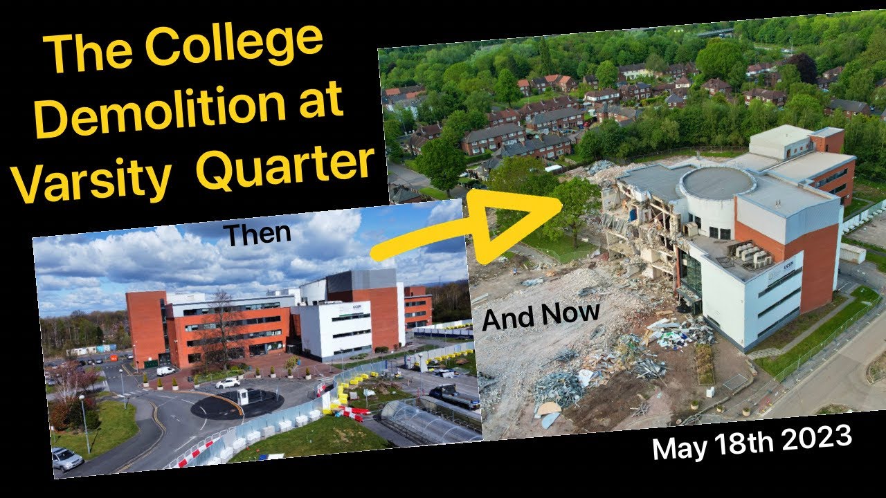 Demolition Northenden College for New Homes - VIDEO NINE - May 2023 #northenden #demolition