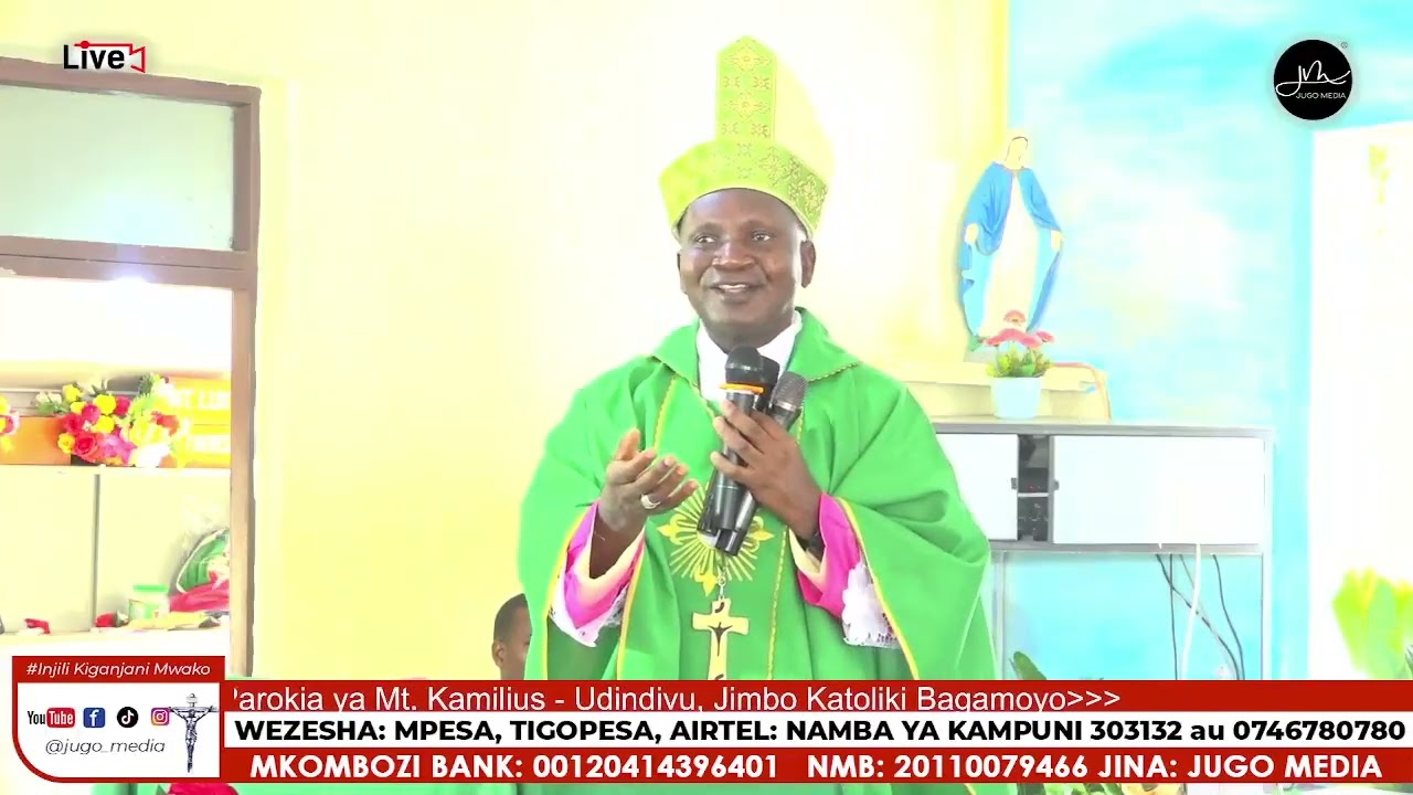 Homilia ya Askofu Musomba | Parokia ya Mt. Kamilius - Udindivu, Jimbo Katoliki Bagamoyo