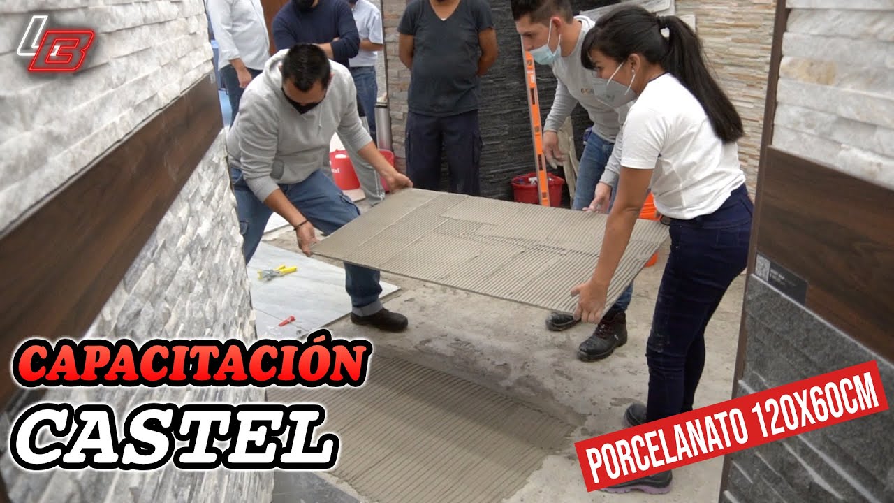 Cómo instalar PORCELANATO de 120x60cm || Capacitación Castel con ganadores || Los Bestauradores