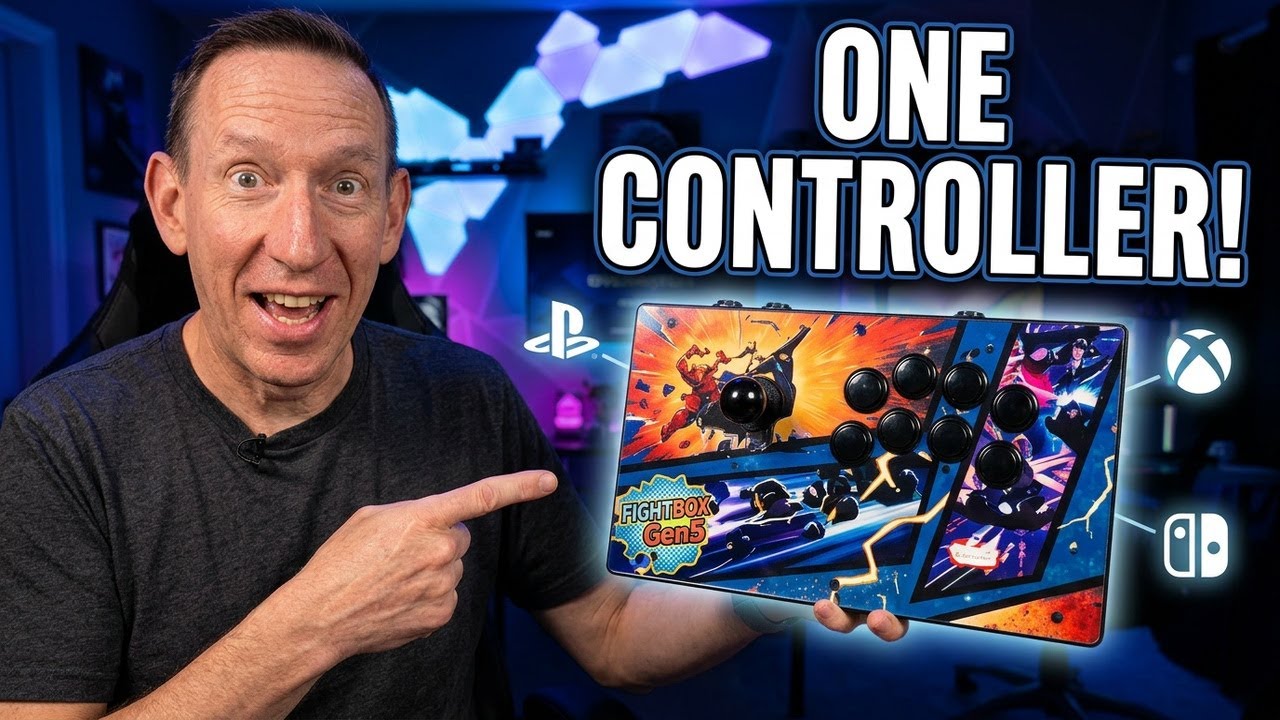 Наконец-то — один контроллер для файтингов для PS5, Xbox, Switch и ПК! Fightbox F6 Gen5