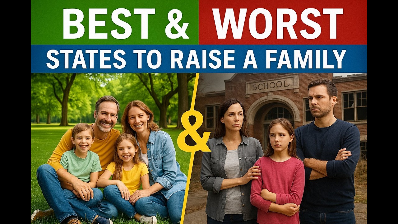 The Best and Worst States to Raise a Family in America (2025)
