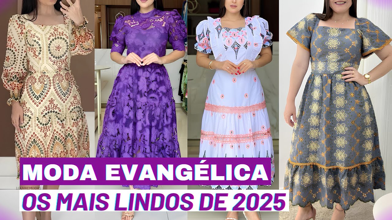 MAIS DE 150 VESTIDOS PARA VOCÊ USAR EM 2025 | MODA EVANGÉLICA