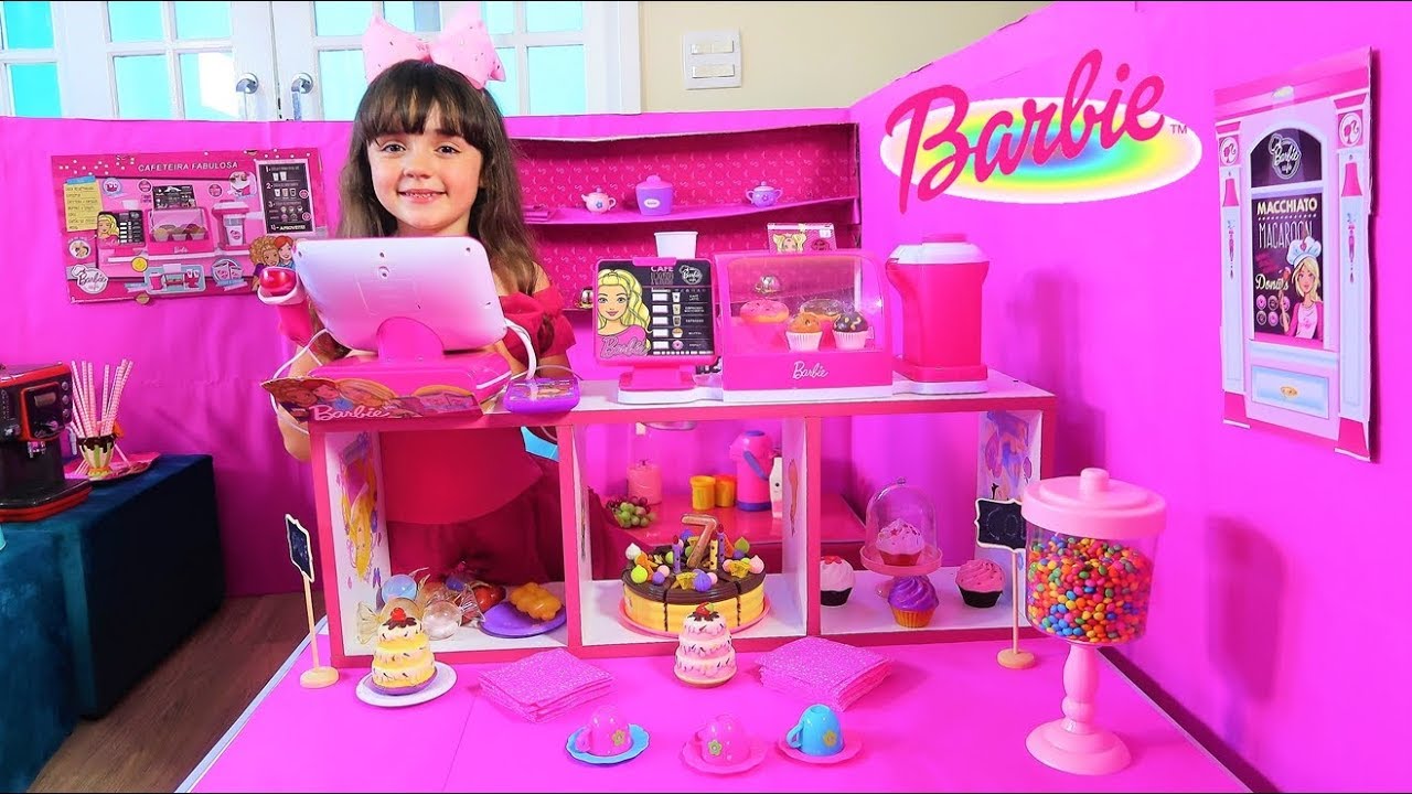 🔴 MLY KIDS BRINCA de CAFETERIA DA BARBIE !!! Mly KIDS & May