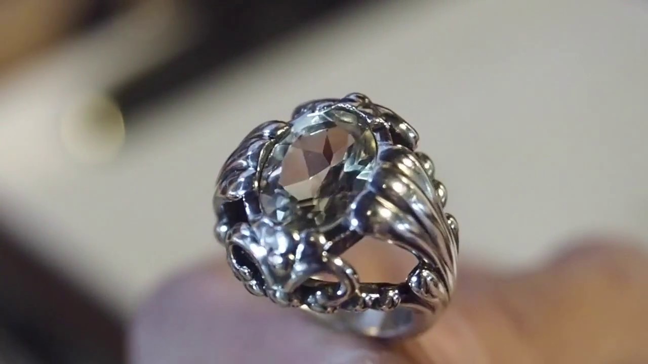 V03｜新藝術雕刻銀戒 # Art Nouveau Ring 8′ 42″